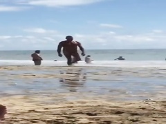 monster cock flopping on nudist beach